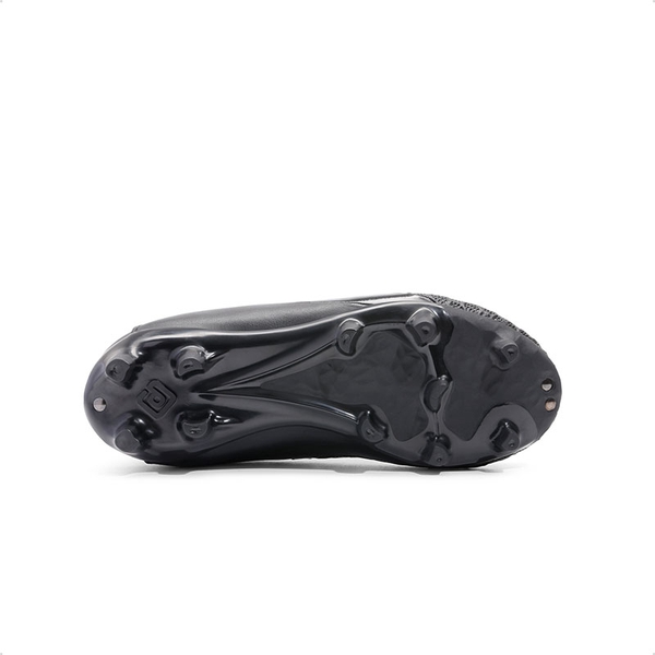 Boys & Girls High Top Youth Football Cleats - ALL BLACK - 6
